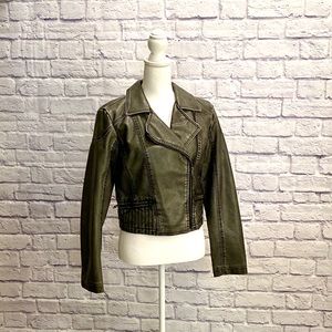 Vegan Leather Women’s Jacket Size M